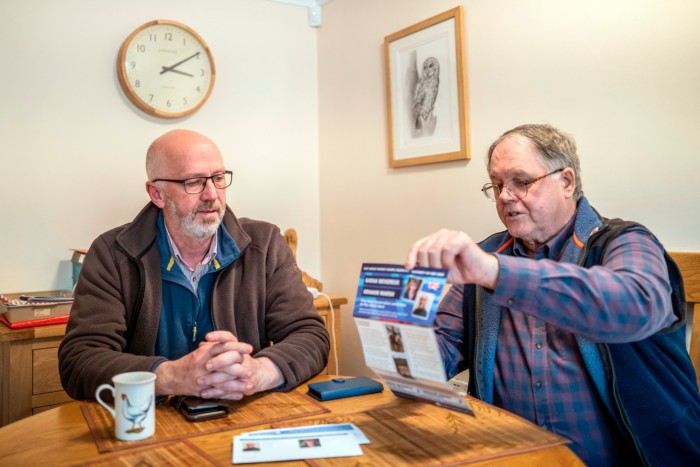 Conservative leader of the council, Craig Leyland (left) and his deputy, Graham Marsh