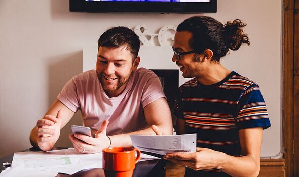 Young couple assessing finances