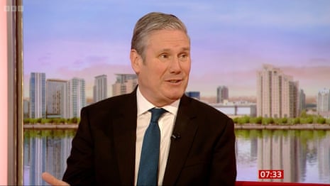 Keir Starmer on BBC Breakfast this morning.