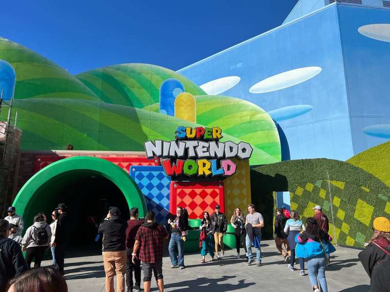 Super Nintendo World at Universal Studios Hollywood. 