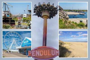 I visited the UK theme park right on the beach - my kids loved it