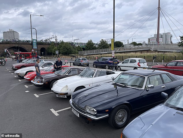 Most evenings, groups of classic car or motorcycle enthusiasts meet up at the venue to display their vehicles and talk about their mutual love of the internal combustion engine