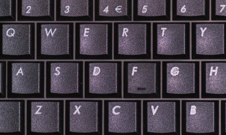 Closeup photograph of a computer keyboard