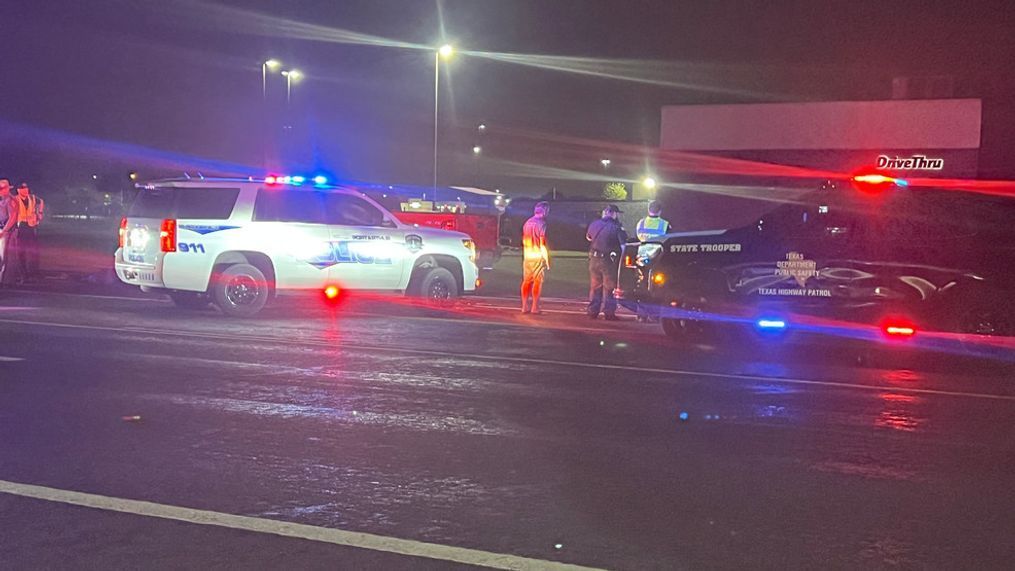 Person killed in auto pedestrian accident near Central Mall in Port Arthur (Photo credit: KFDM/Fox 4 News)