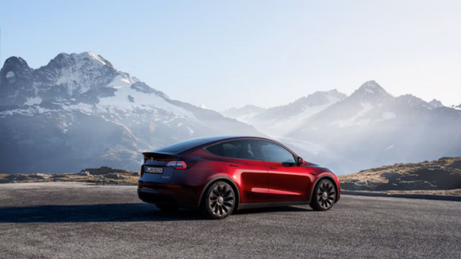 A parked 2023 Tesla Model Y