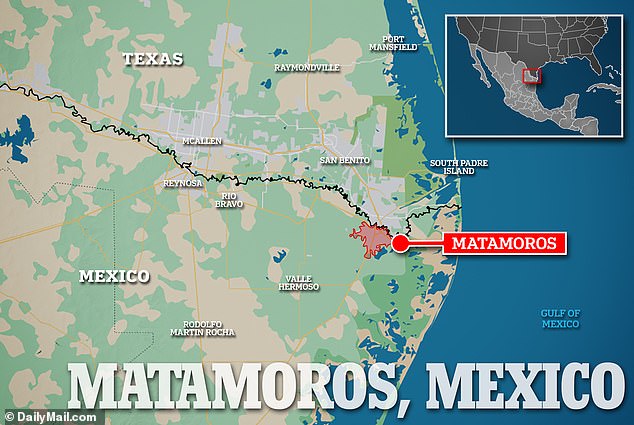 The above map shows the location of Matamoros, where the procedures took place. People are being urged not to go there for plastic surgeries