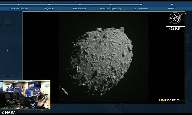 DART spacecraft collided with the 560-foot asteroid, around 6.7 million miles away from Earth