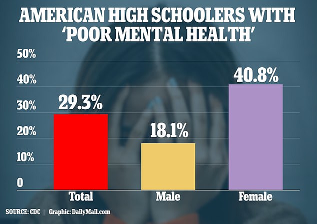 Nearly one-third of all US high schoolers report suffering from poor mental health. It comes as some of the nation's leaders say the country is undergoing a youth crisis