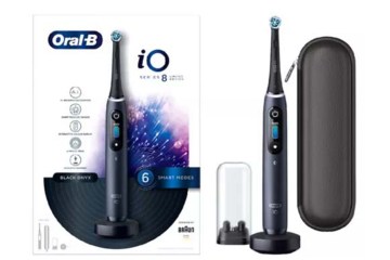 Save £154 on Oral-B iO8 Electric Toothbrush Black Onyx this Black Friday