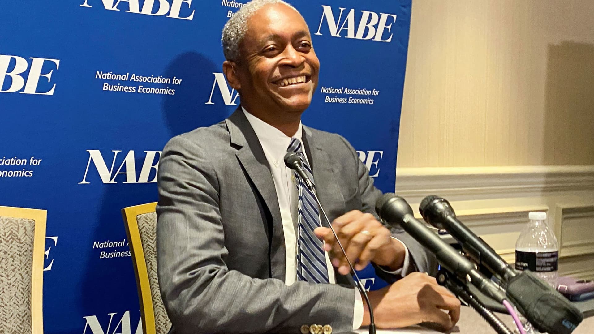 Fed's Raphael Bostic doesn't foresee rate cuts coming until 'late 2024