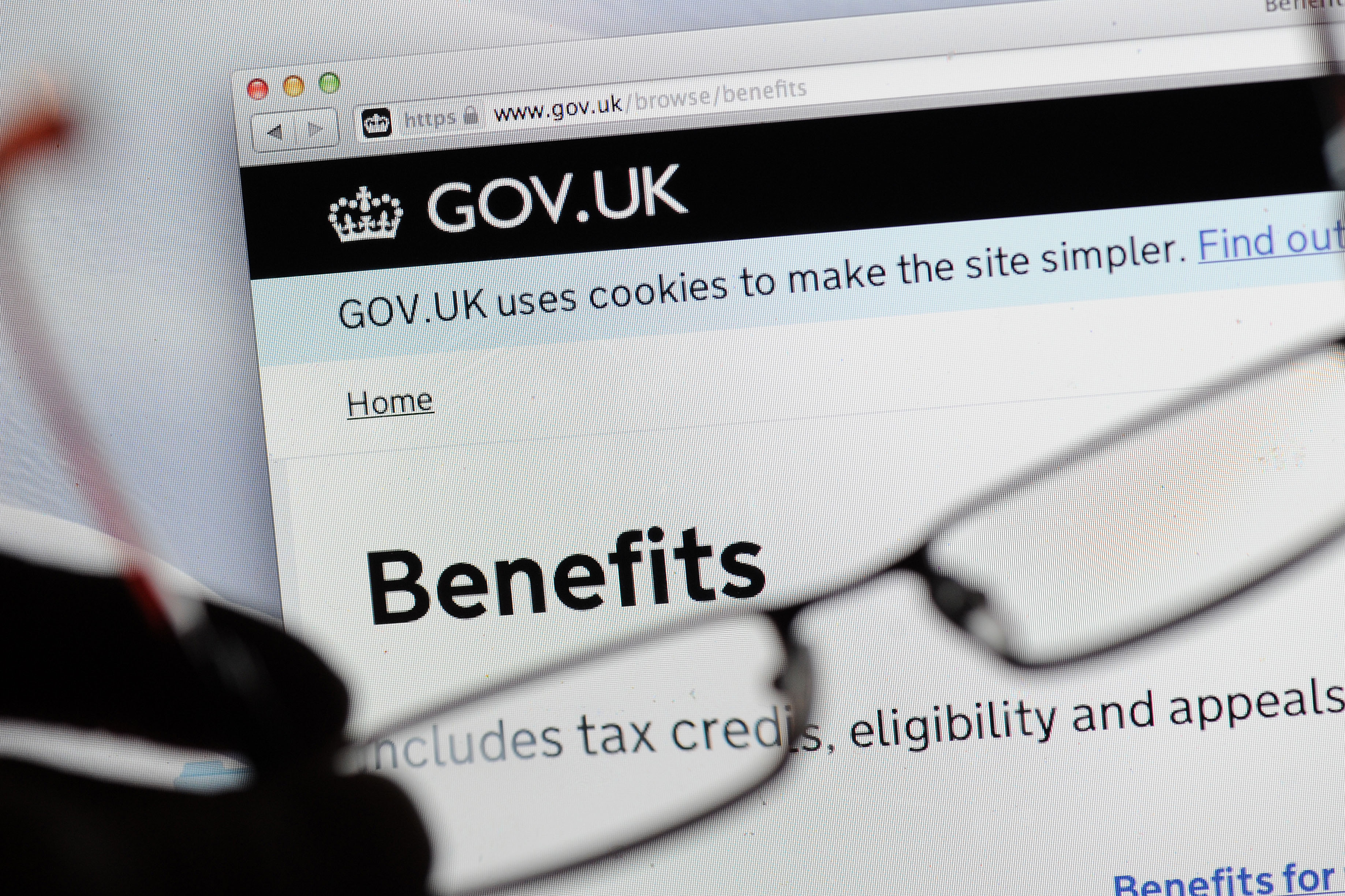 Benefits payments, including Universal Credit, are set to rise next April