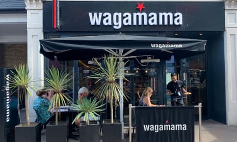 A Wagamama restaurant in Staines-upon-Thames, Surrey.