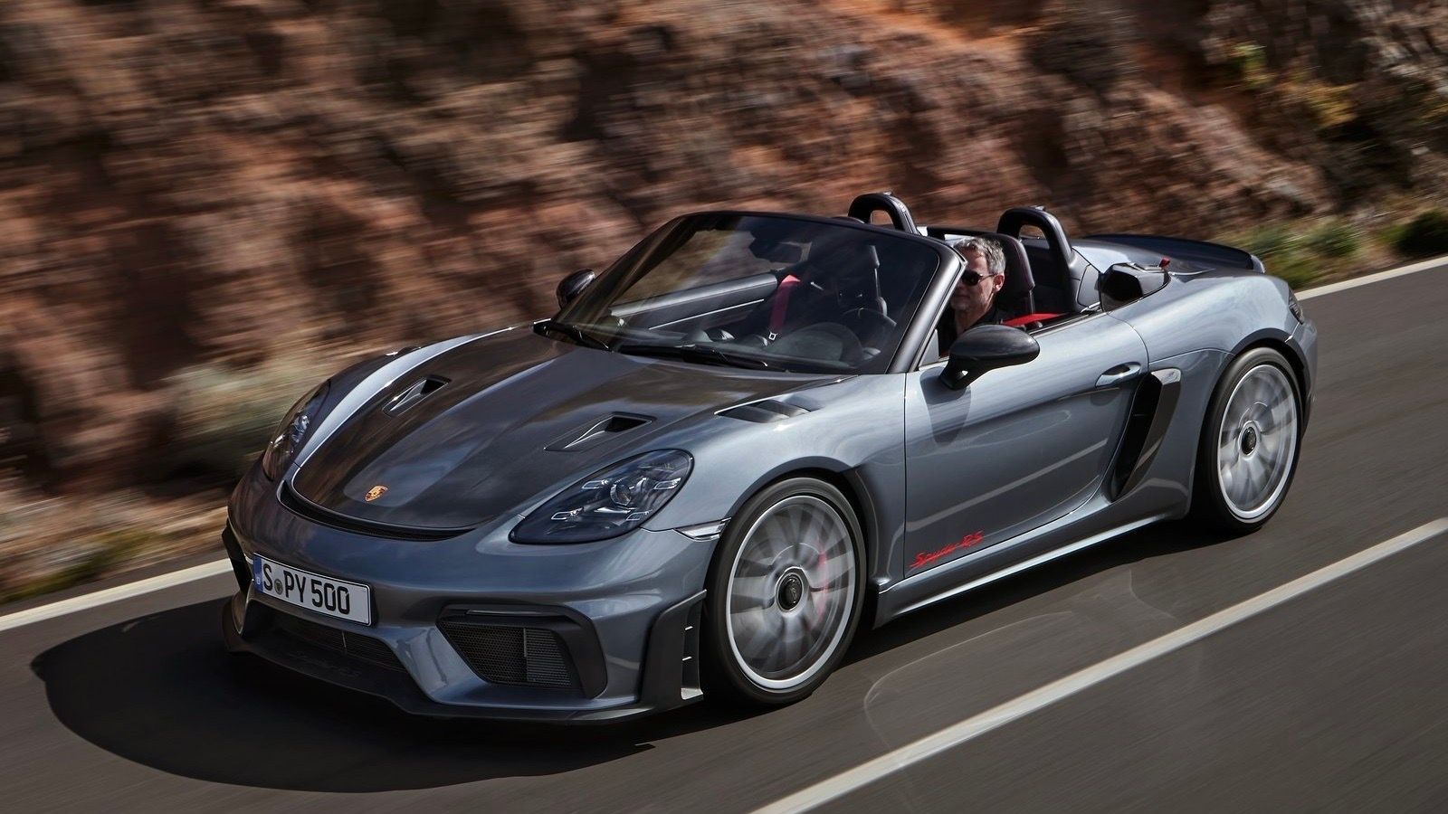 2024 silver Porsche 718 Spyder RS 