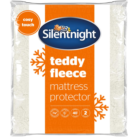 For £10 get Silentnight’s teddy fleece mattress protector at B&M