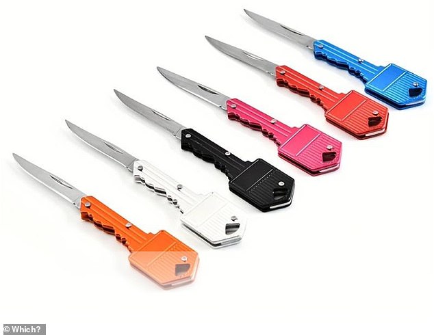 To find them, all the researchers need to do was to search 'weapons', 'hidden knives', and 'hidden weapons'