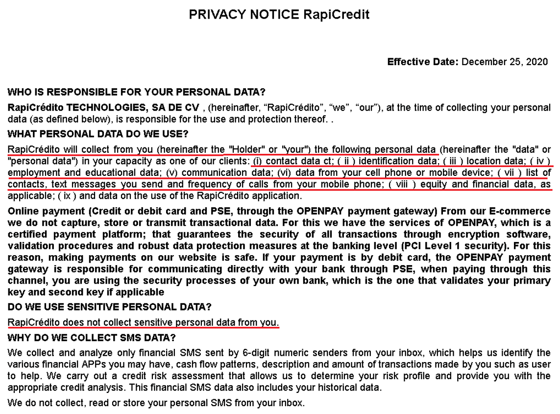 Figure 17 Contradictory claims