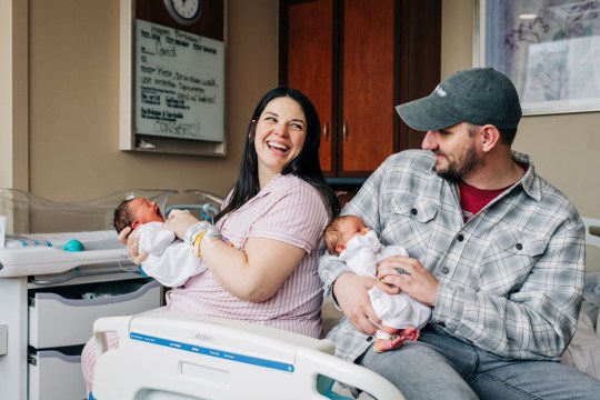 Kelsey and Caleb with Rebel and Roxi