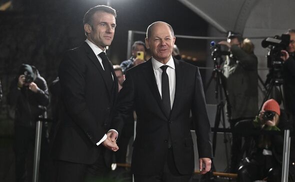 Olaf Scholz - Emmanuel Macron meet in Germany