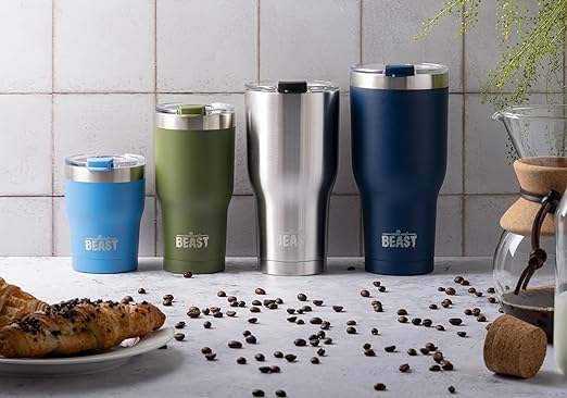 The insulated cup is a much cheaper alternative to the posh coffee cup