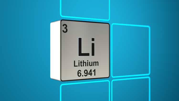 Lithium abstract concept