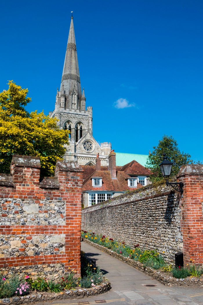 the spire of Chichester Cathedral