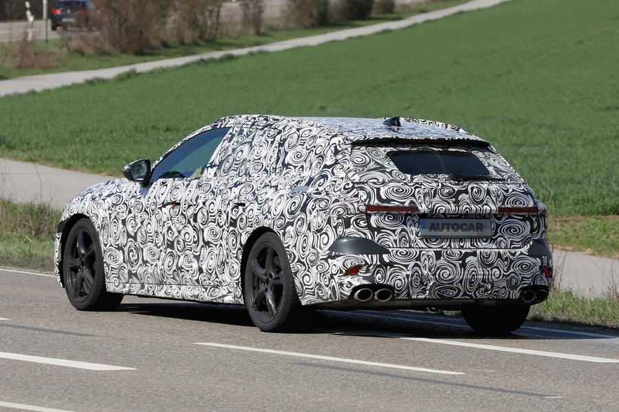 Audi s5 camouflaged rear quarter tracking