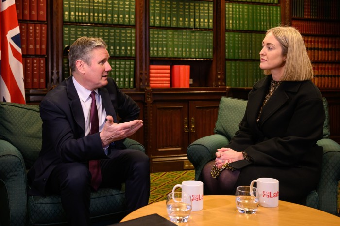 Esther Ghey meets Labour leader Keir Starmer in the House of Commons on Wednesday
