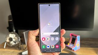 Galaxy Z Fold 6 shown in hand