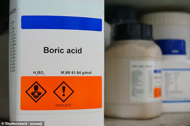 Boric acid ¿ typically used as an effective insecticide ¿ is found in low doses in certain pharmaceutical products including those to treat vaginal infections