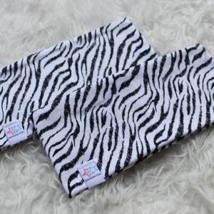 pannband zebra för vuxen & barn vit svart