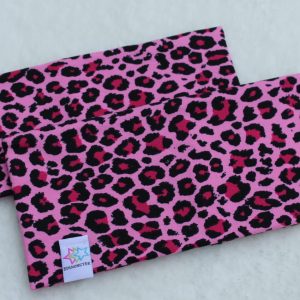 Pannband leopard rosa