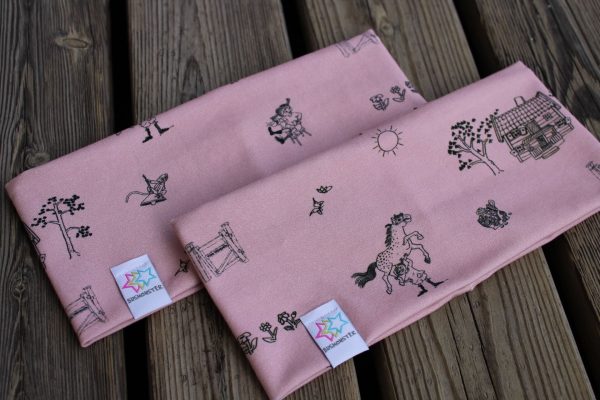 mössa pannband halstub med pippi Långstrump Astrid Lindgren