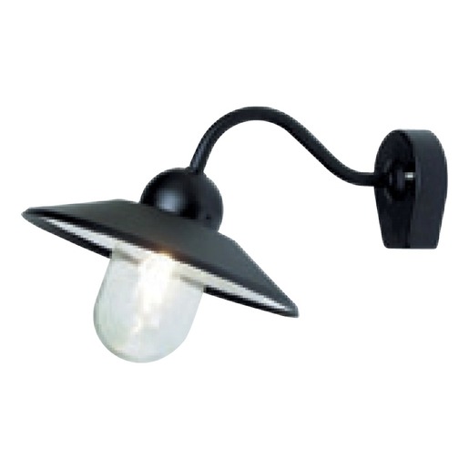 VÄGGARM STALL 60W SVART/KLAR
