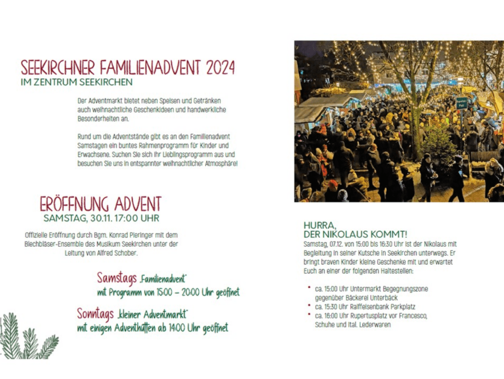 Seekirchner Familienadvent