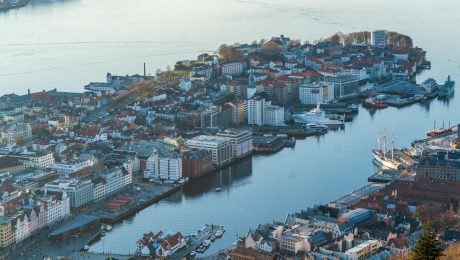 high angle view of city