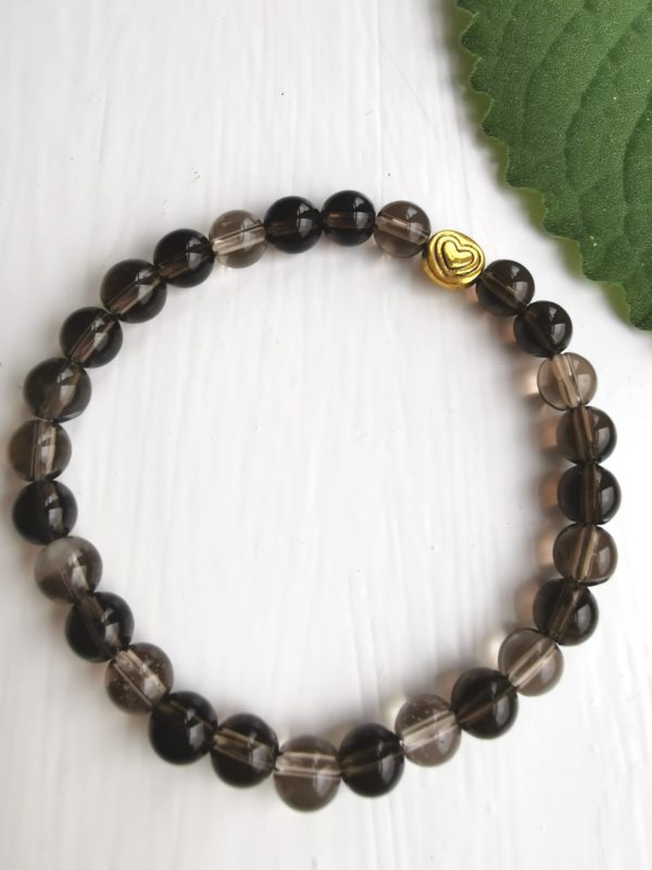 Crystal Bracelet with Smoky Quartz