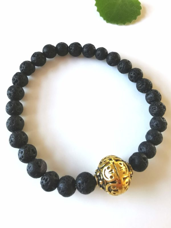 Lava Stone Bracelet - Perfect Imperfect - see meaning in our crystal guide