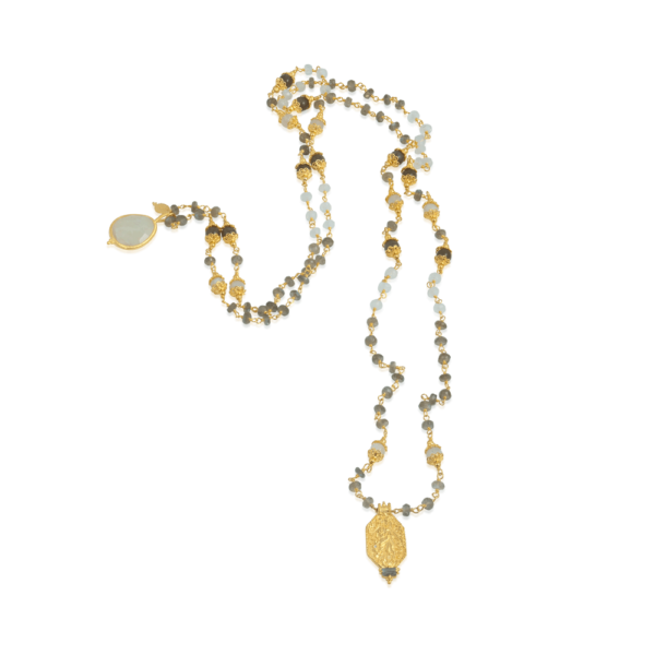 MY LOVE IS POWERFUL Mala necklace from byTrampenau