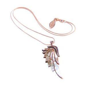 Angelica Rainbow Rose - angel necklace