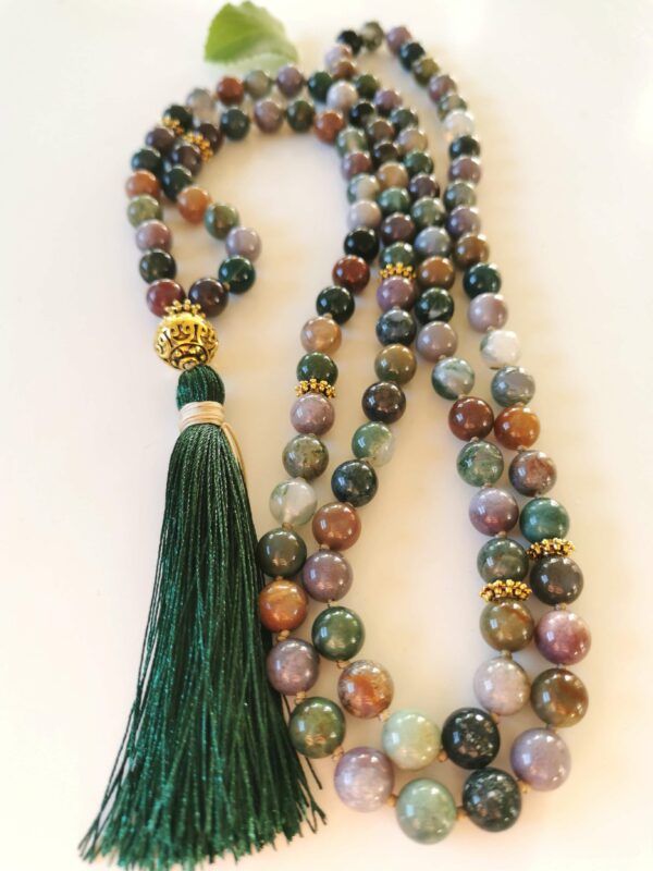 Malachite Necklace with Indian Agate