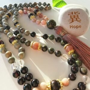 Hope Mala Necklace with Crystals