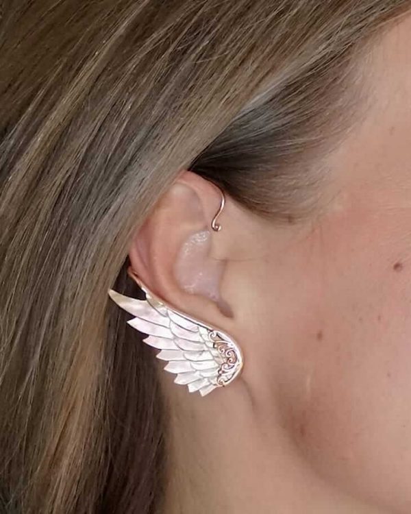 Smykker med mening - englevinge earcuffs