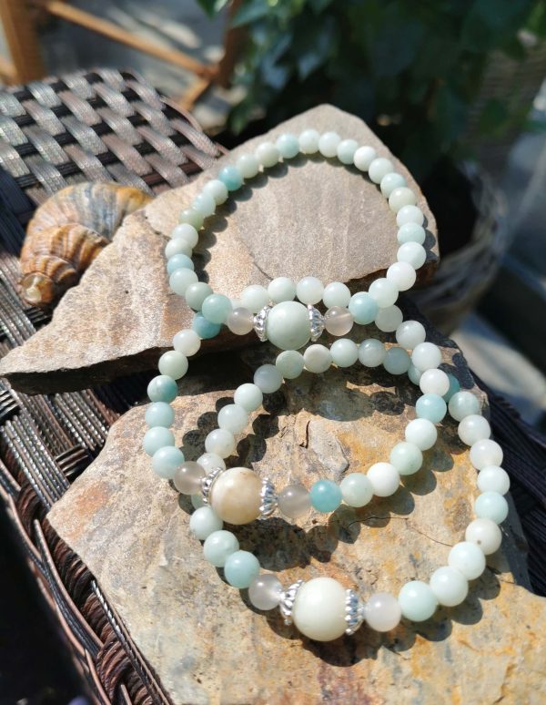 Amazonite and Moonstone - Crystal Bracelet from byTrampenau