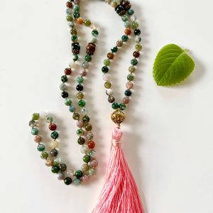 Malachite Necklace with Indian Agat from byTrampenau