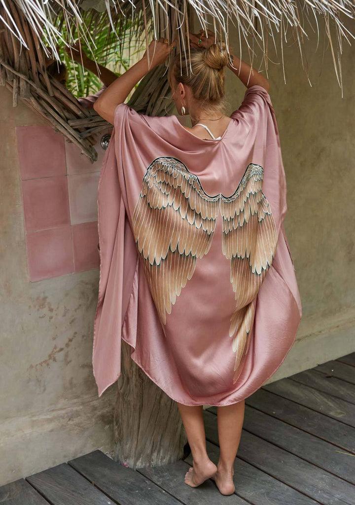 Angel Wing kimono, Musk/Caramel Wings • byTrampenau
