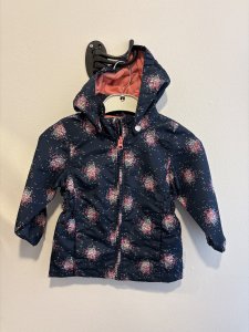 Mörkblå mönstrad höst/vårjacka stl 86