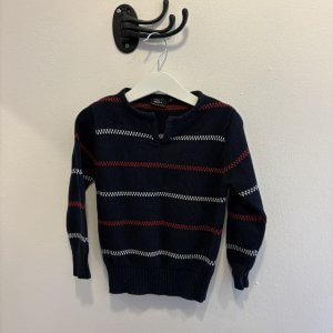 Mörkblå "Pippi-tröja" stl 92