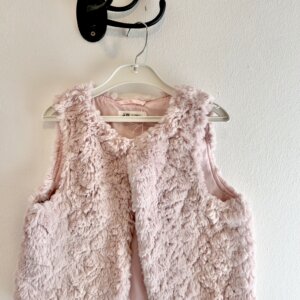Rosa fluffig väst stl 134