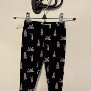 Svarta thigts med  mönster stl 68